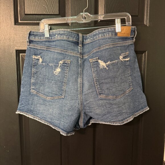 Womens American Eagle Strigid Stretch Jean Shorts Size 14 - Picture 4 of 4